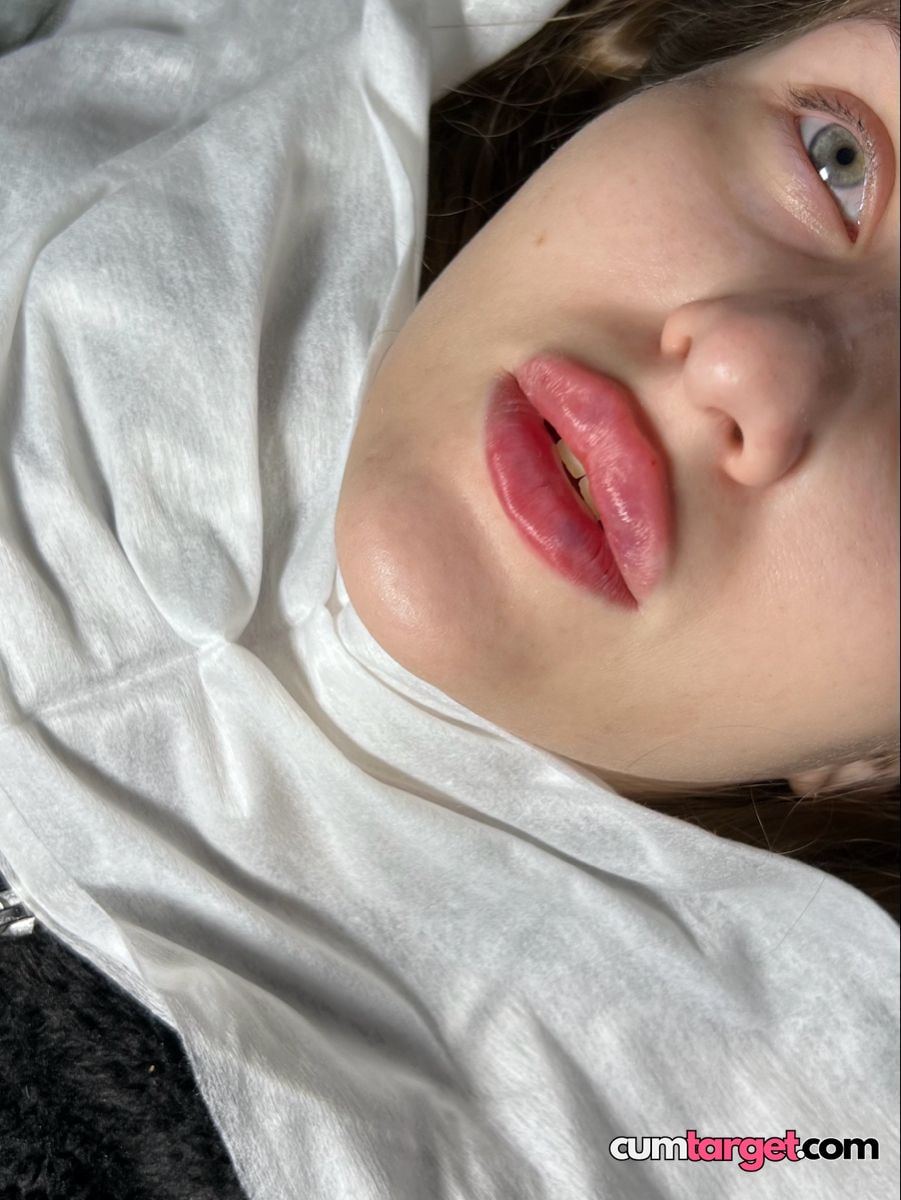 Cum Target Close-up of Woman's Face