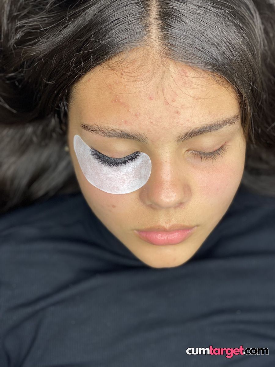 Cum Target Relaxing with Eye Patch