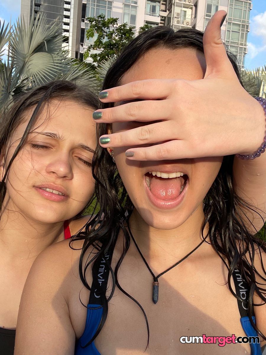 Cum Target Playful Summer Selfie