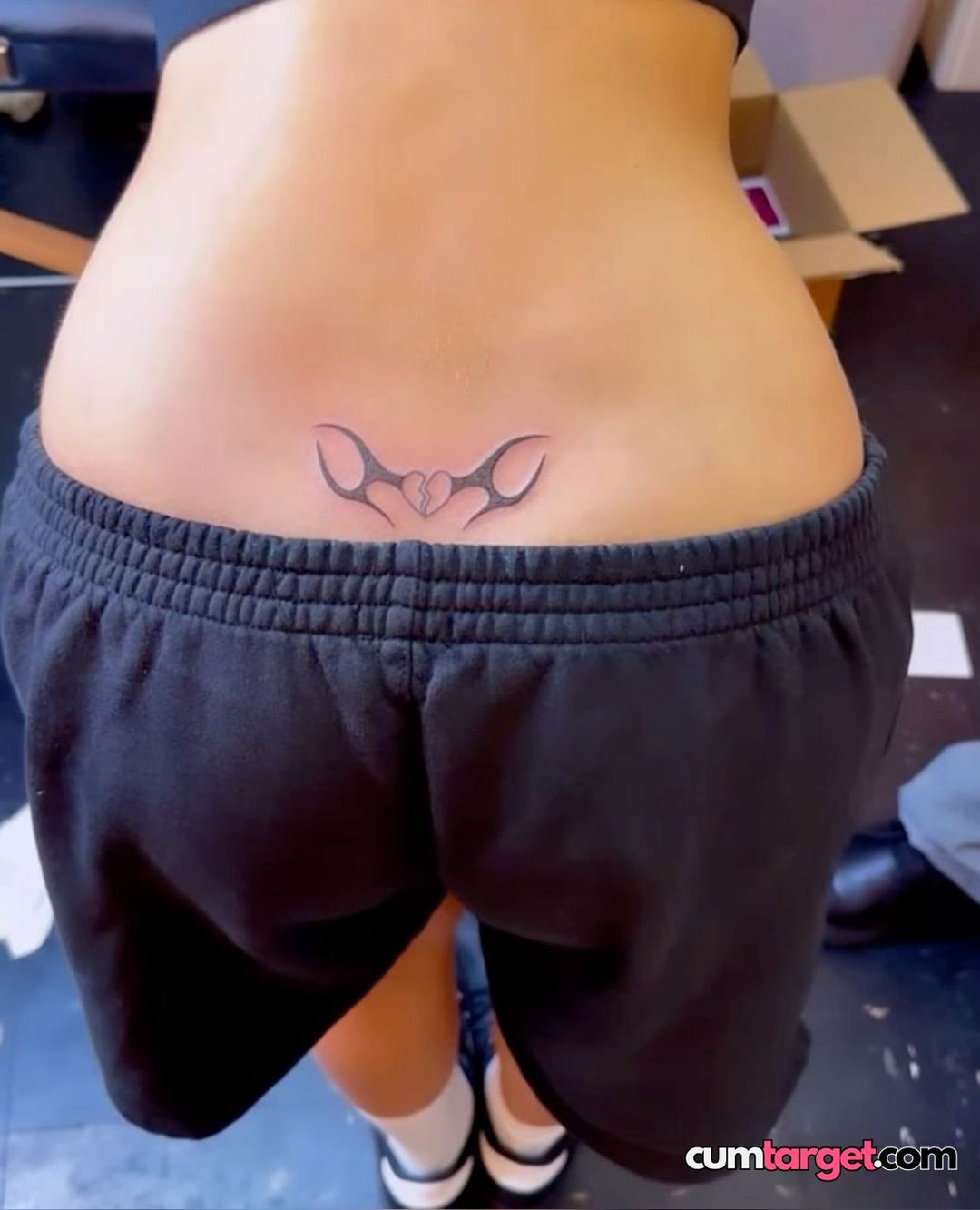 Spray on Lower Back Tattoo Reveal