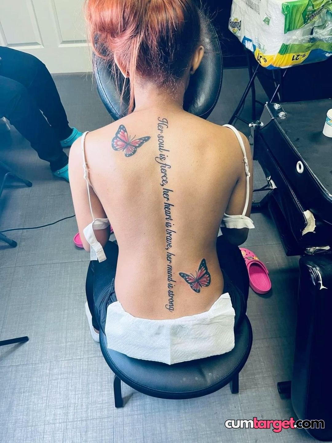 Target Back Tattoo Session