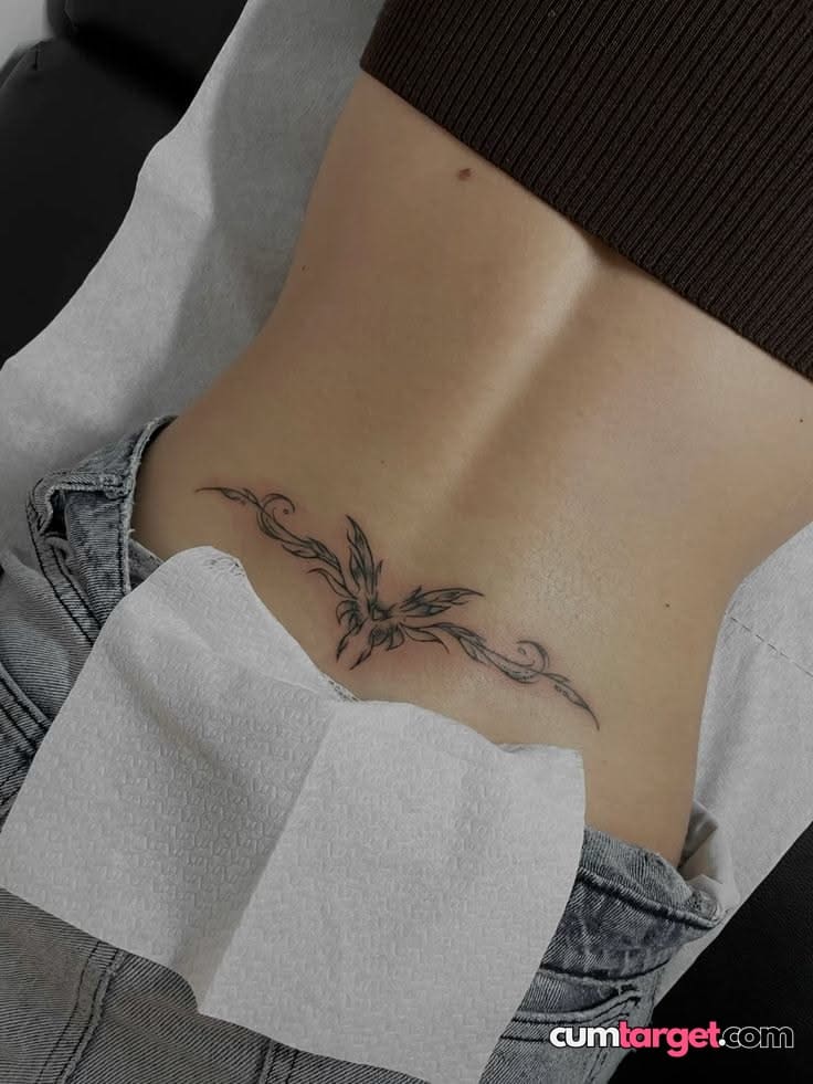 Spray on Lower Back Tattoo Reveal