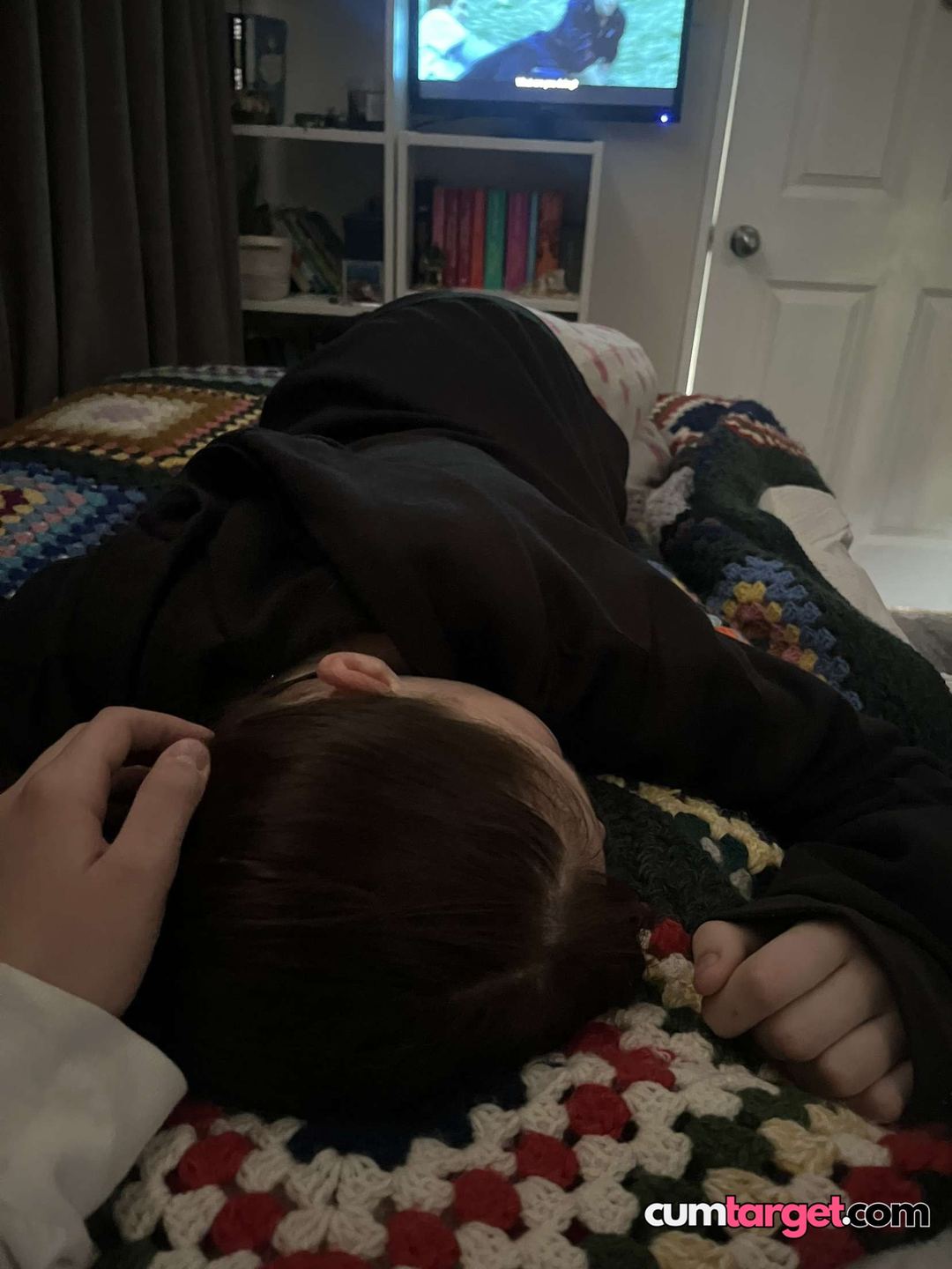 Target Person Lying on Bed