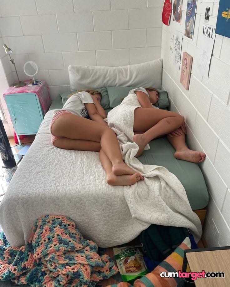 Cum Target Two Women Resting on Bed