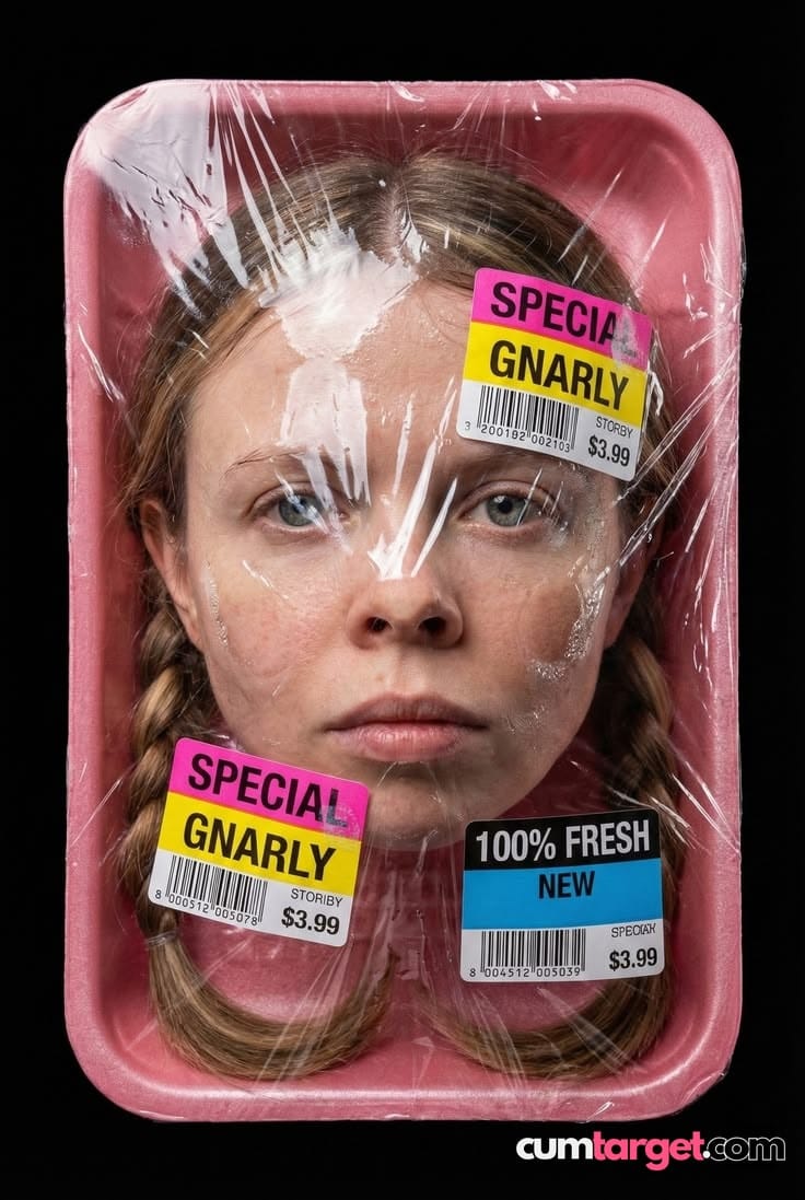Cum Target Face Packaged Like Meat