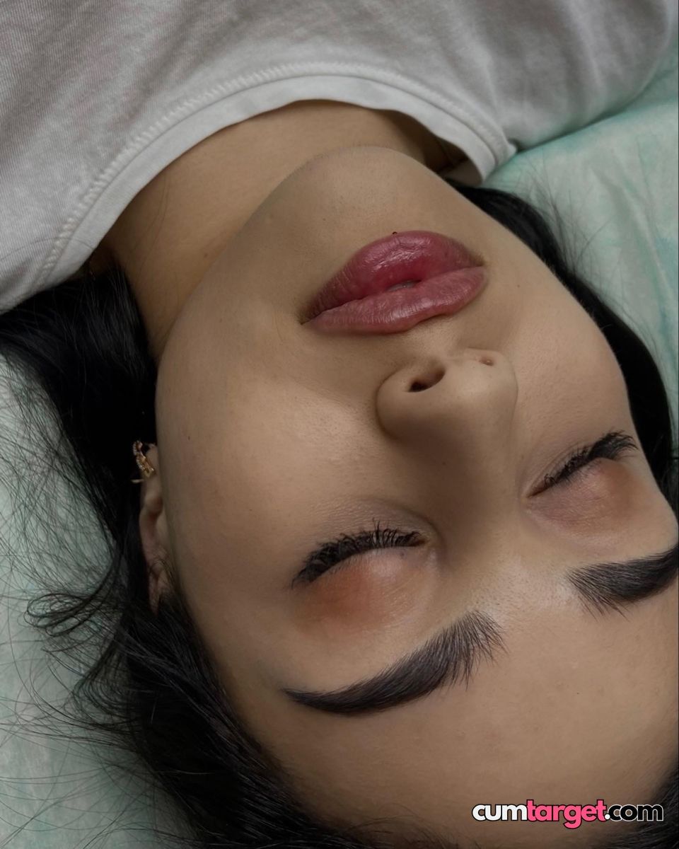 Cum On Close-up of Woman's Face