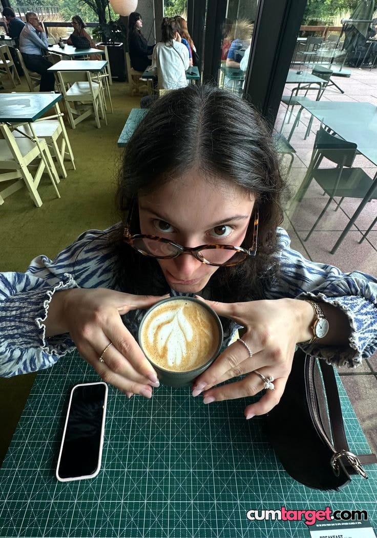 Wait for you Woman Enjoying Coffee