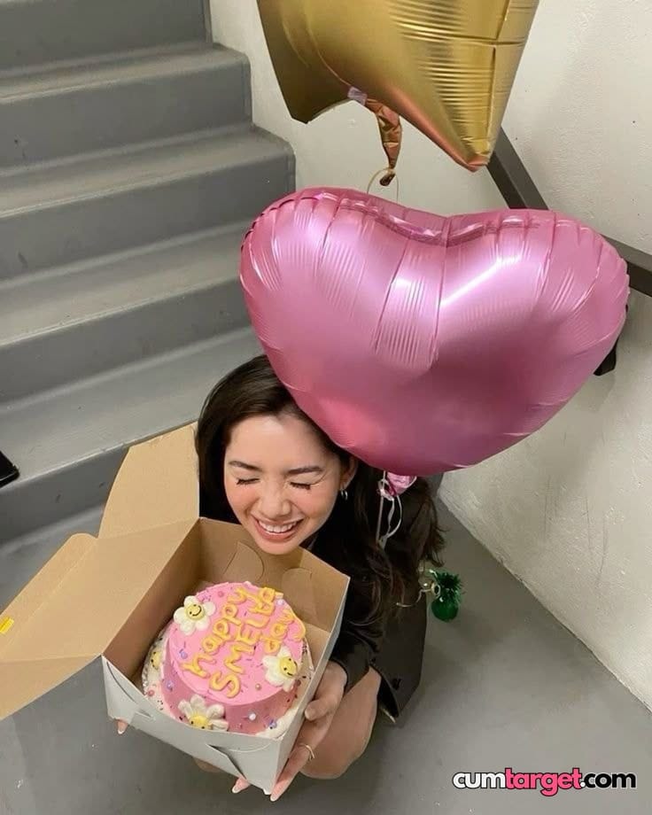 Target Birthday Surprise with Cake and Balloons