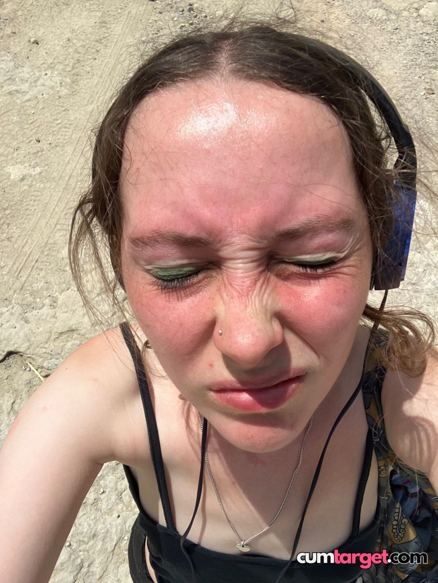 Spray on Sunlit Selfie with Headphones