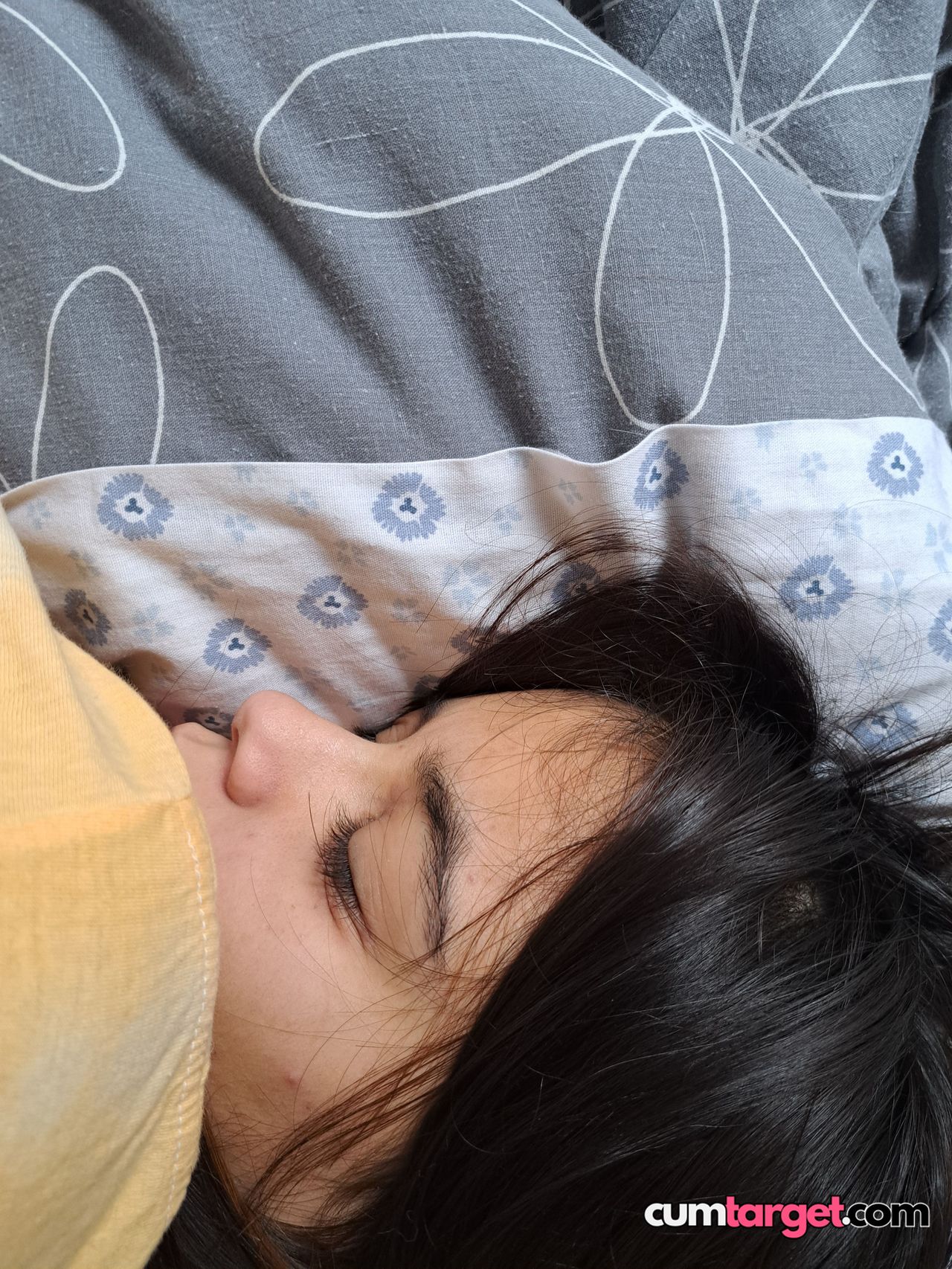 Target Person Resting on Bed
