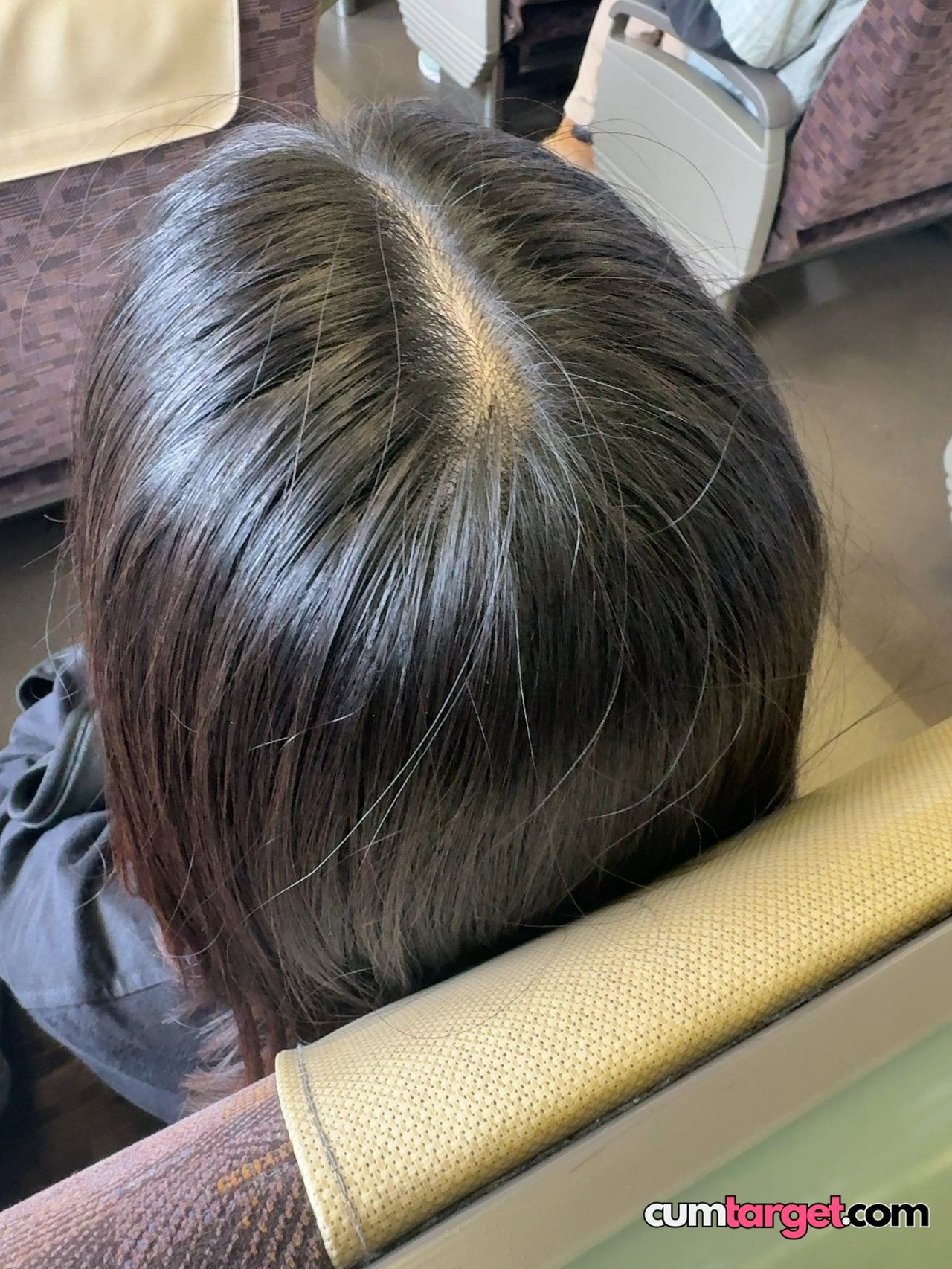 Cum Target Top View of Person's Head
