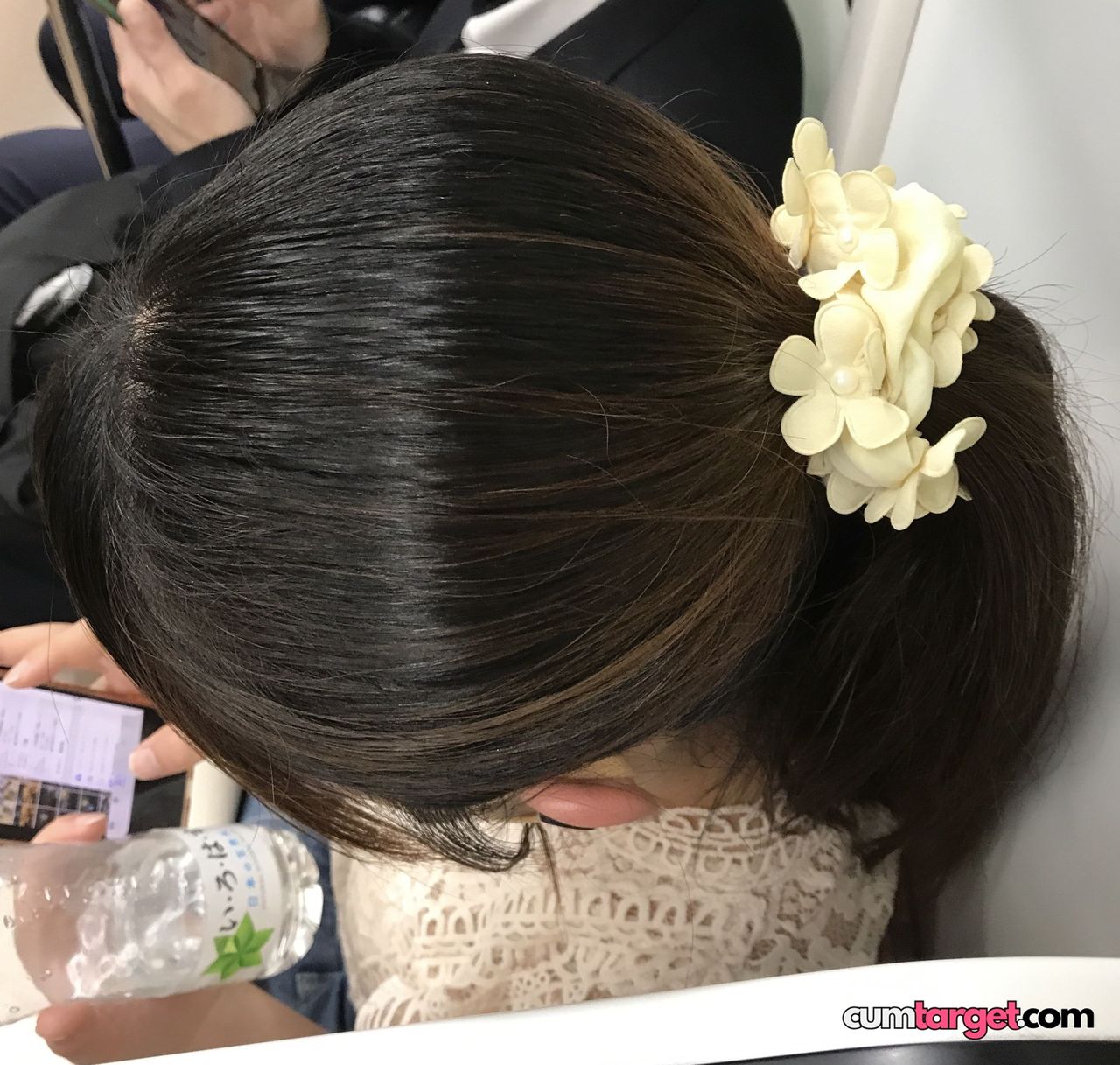 Cum On Woman with Hair Accessory