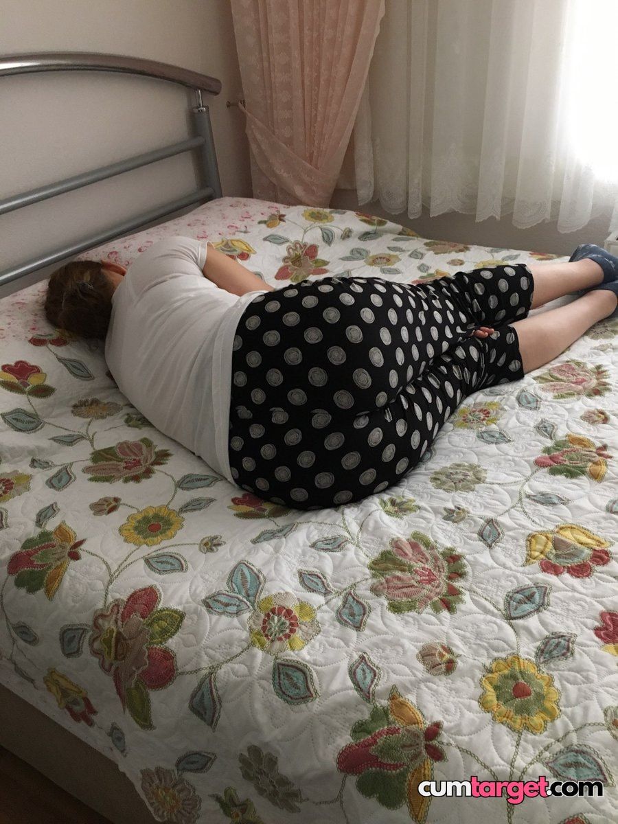 Waiting for Cum Person Resting on Bed