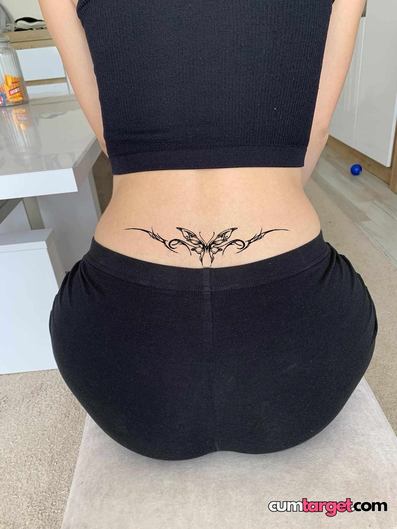 Target Lower Back Tattoo Display