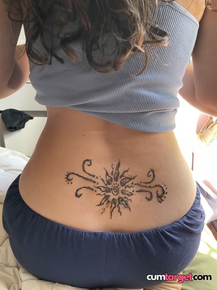 Cum Target Lower Back Tattoo Art