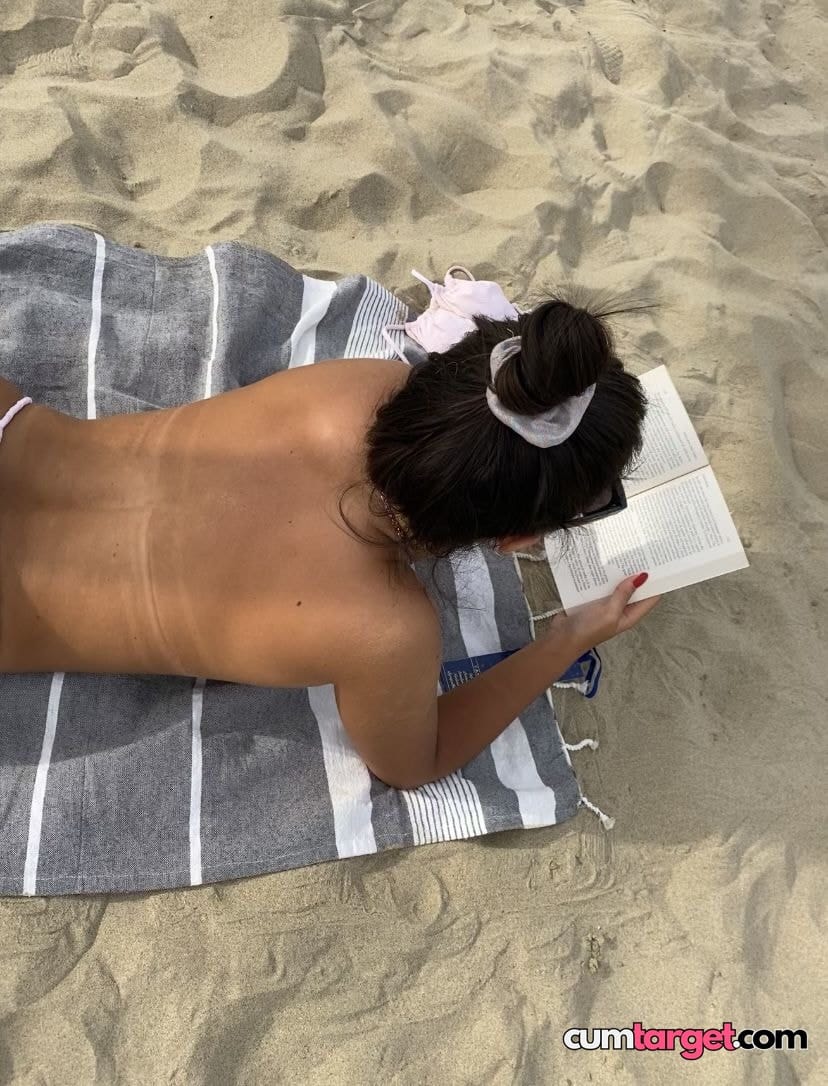 Spray on Beach Reading Relaxation