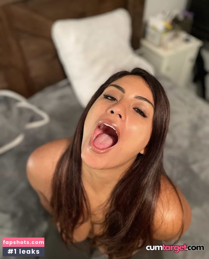 Waiting for Cum Woman with Open Mouth