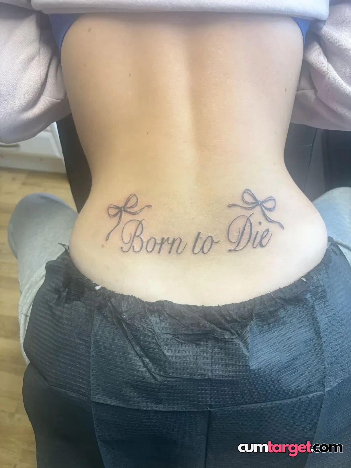 Wait for you Lower Back Tattoo