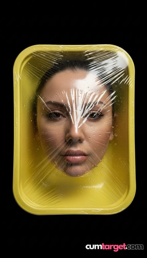 Wait for you Face in Plastic Wrap