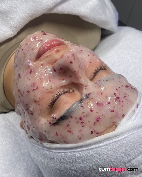 Waiting for Cum Facial Mask Treatment