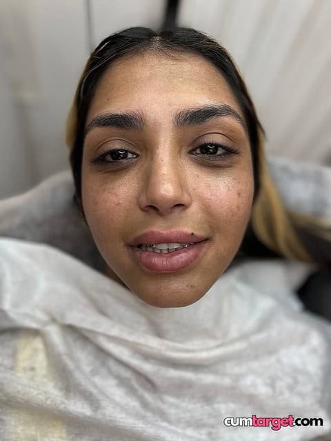 Waiting for Cum Close-up Portrait of Woman