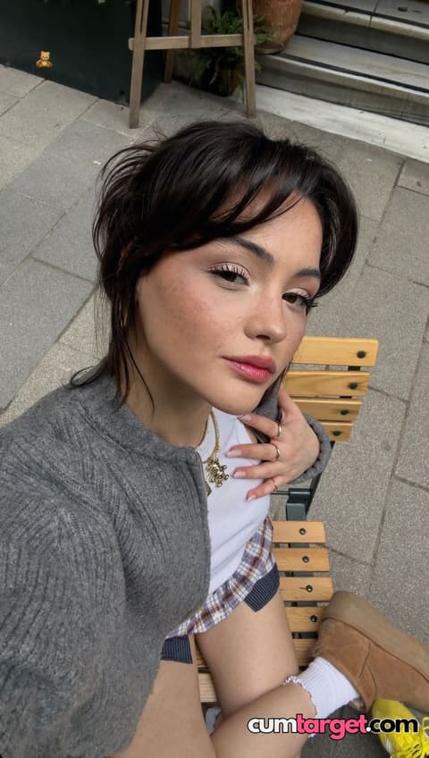 Waiting for Cum Casual Outdoor Selfie