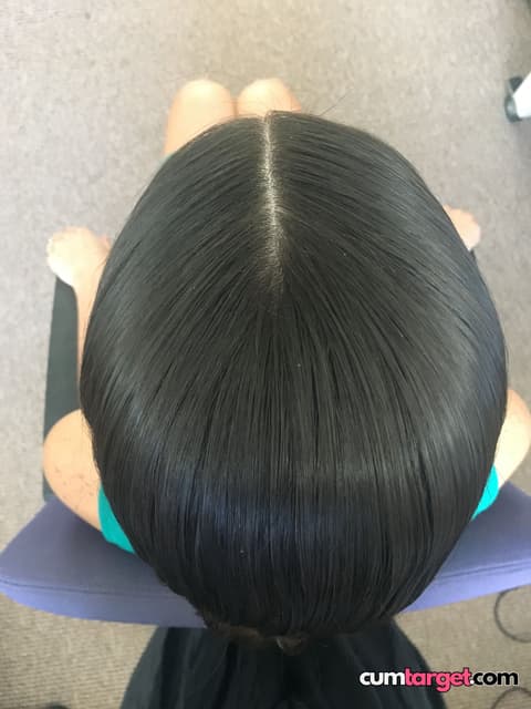 Waiting for Cum Top View of Seated Person