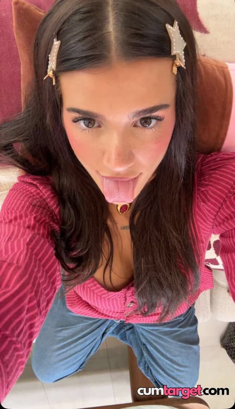 Target Playful Selfie with Tongue Out