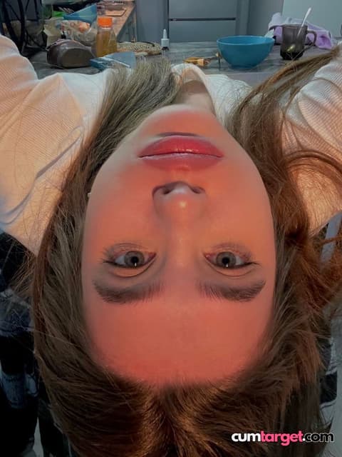 Waiting for Cum Close-up of Woman's Face