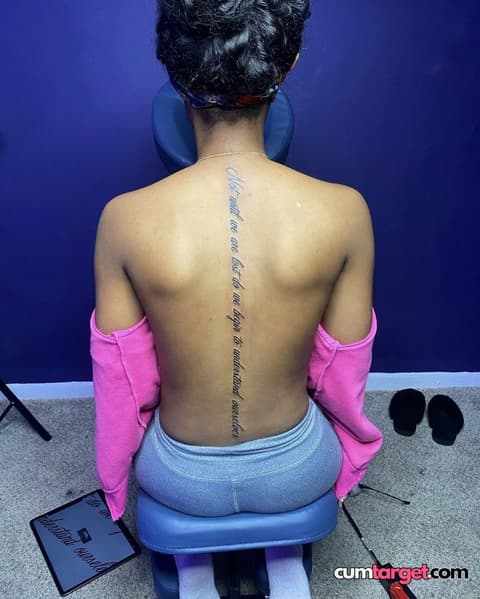 Spray on Back Tattoo Reveal
