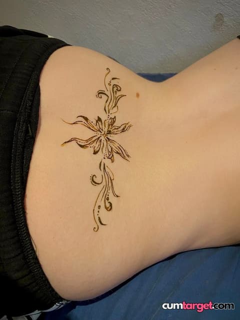 Target Floral Henna on Lower Back