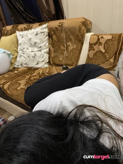 Spray on Person Resting on Couch