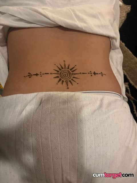 Target Lower Back Tattoo Design