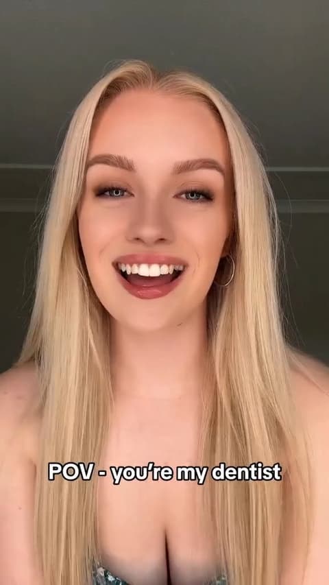 Smiling Woman POV Dentist