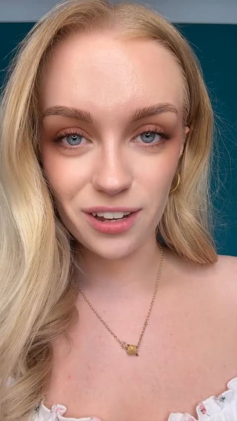 Close-up Blonde Woman Smiling