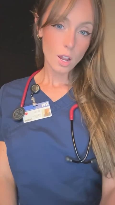 Nurse in Blue Scrubs