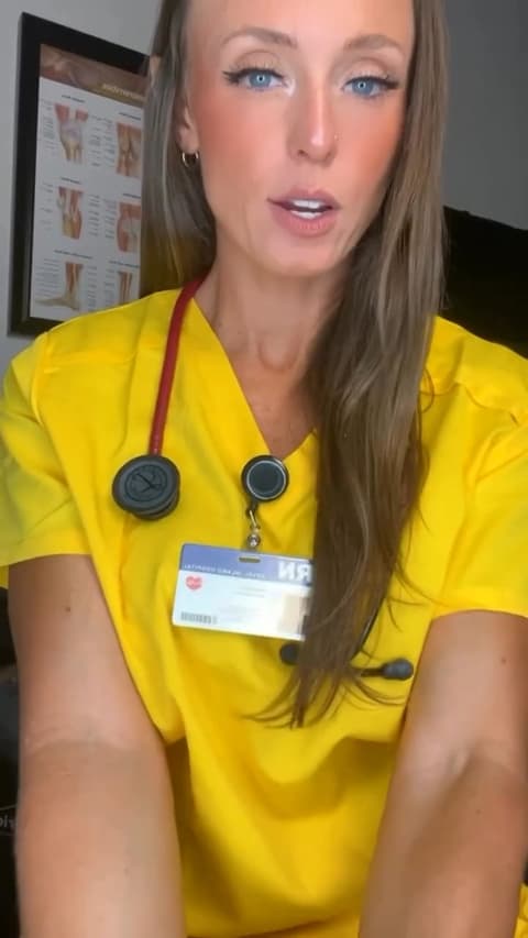 Nurse in Yellow Scrubs