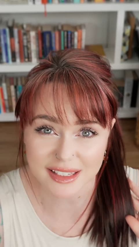 Target Smiling Woman with Red Hair