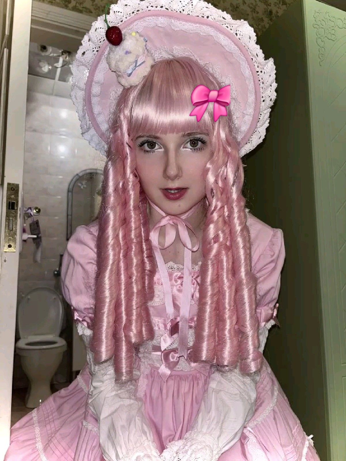Pink Lolita Fashion Portrait