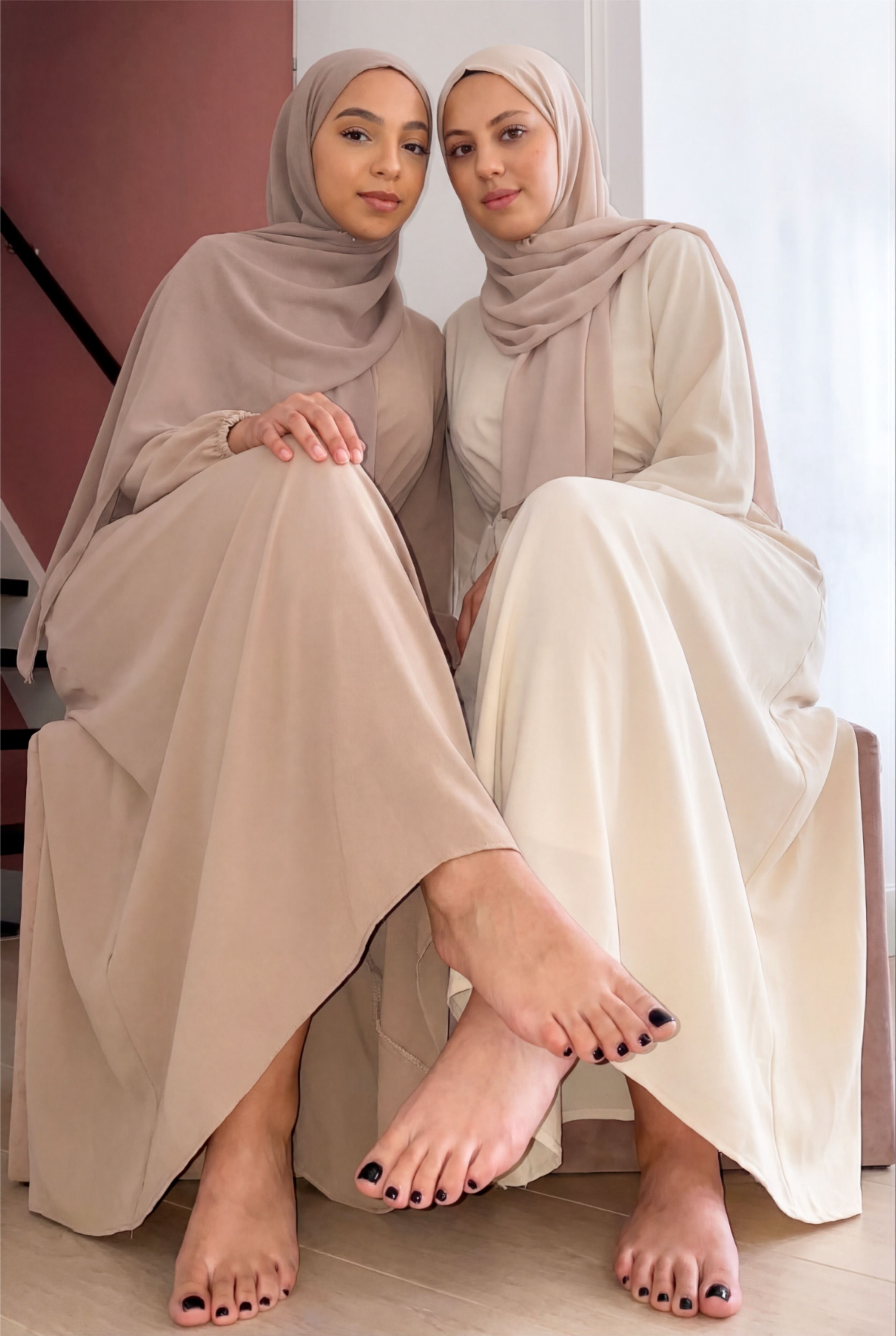 Two Women in Hijabs
