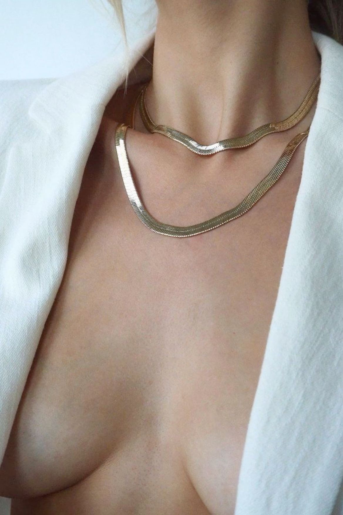 Elegant Neck and Chest Close-up