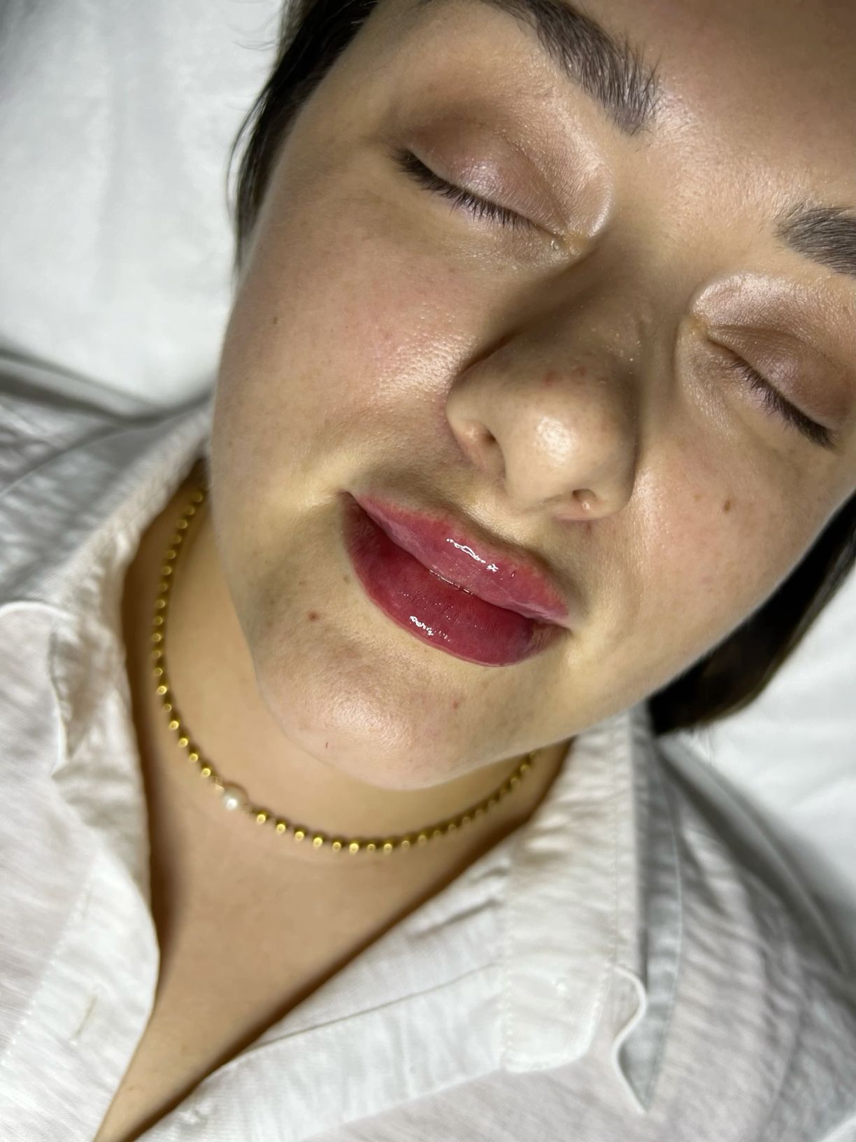 Close-up of peaceful face
