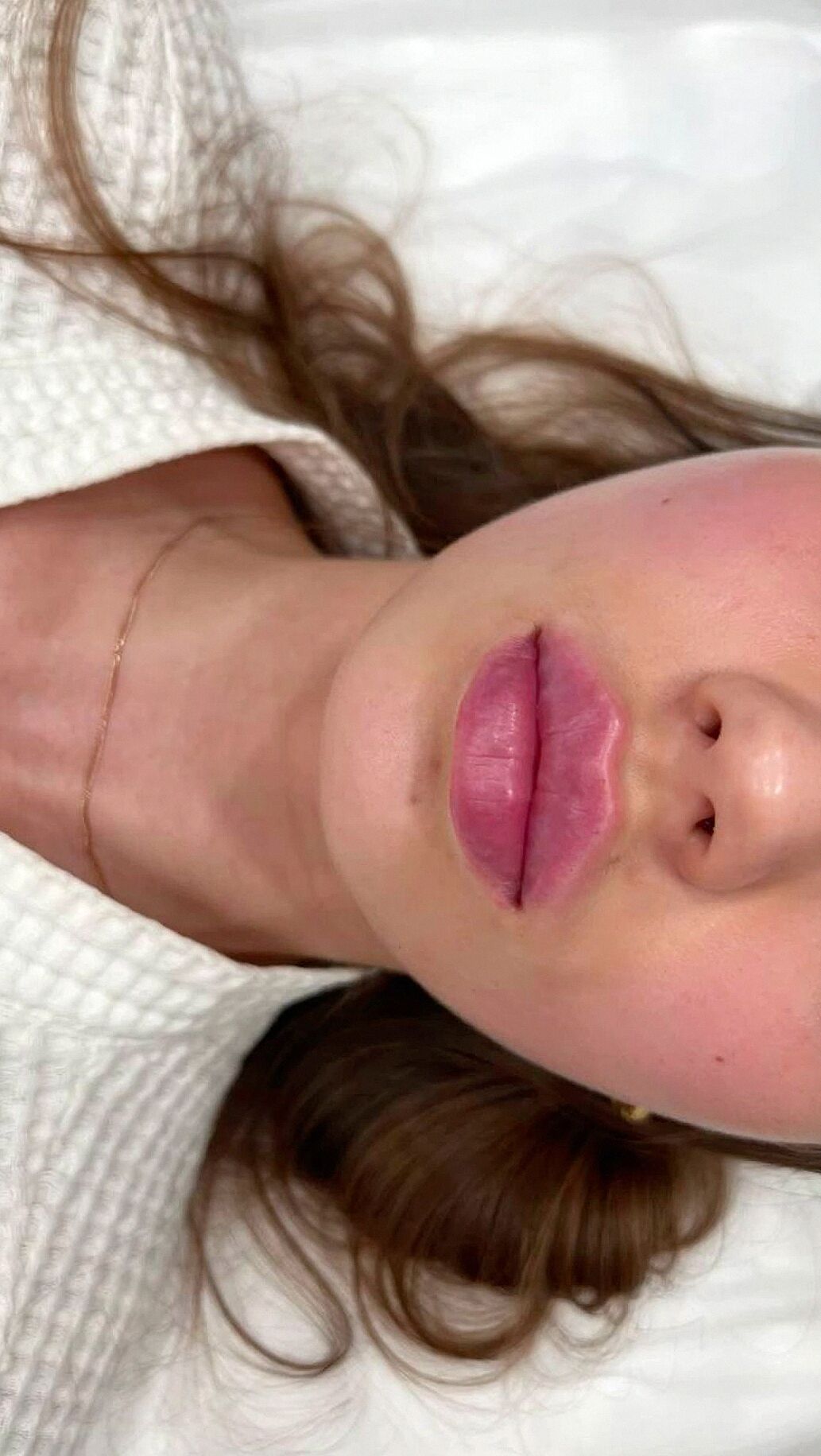 Close-up of Woman's Face and Neck