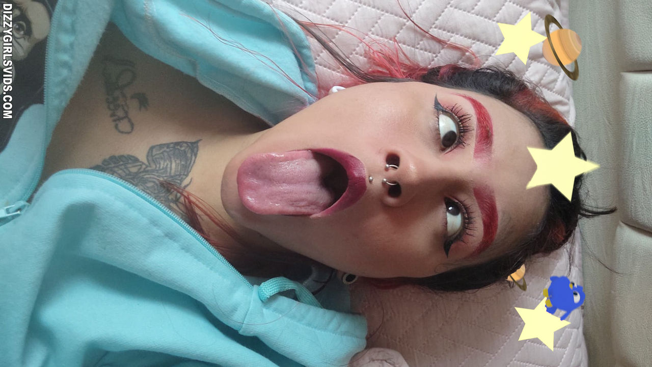 Finish on Finish on Playful Tongue Out Pose