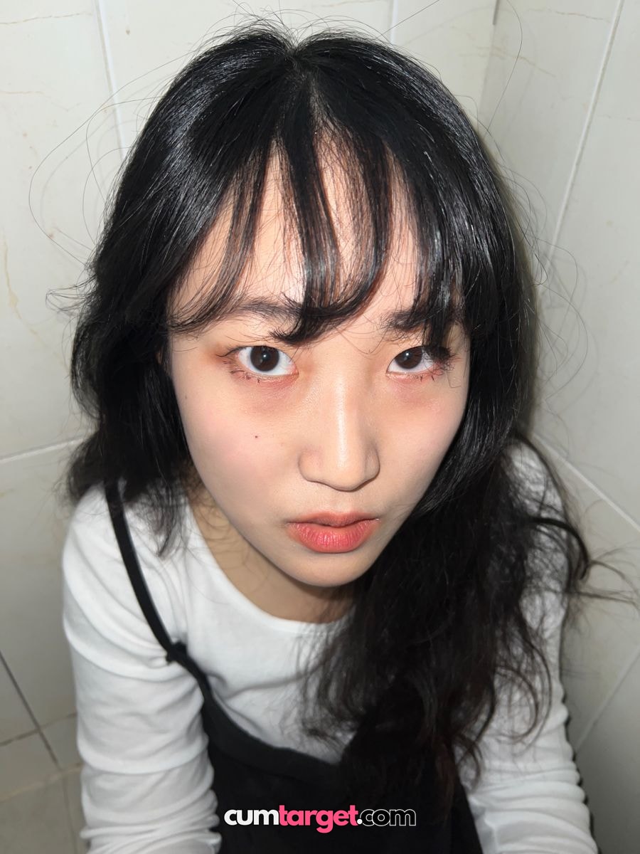 Spray on Finish on Close-up Portrait of Woman