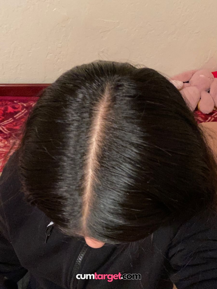 Cum target Cum target Top View of Person's Head