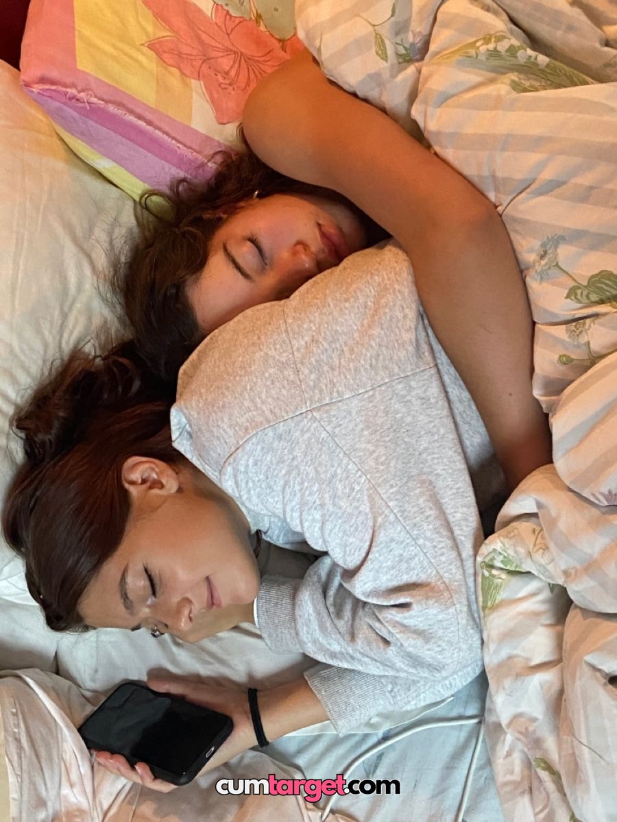 Spray on Cum target Two Women Sleeping Together