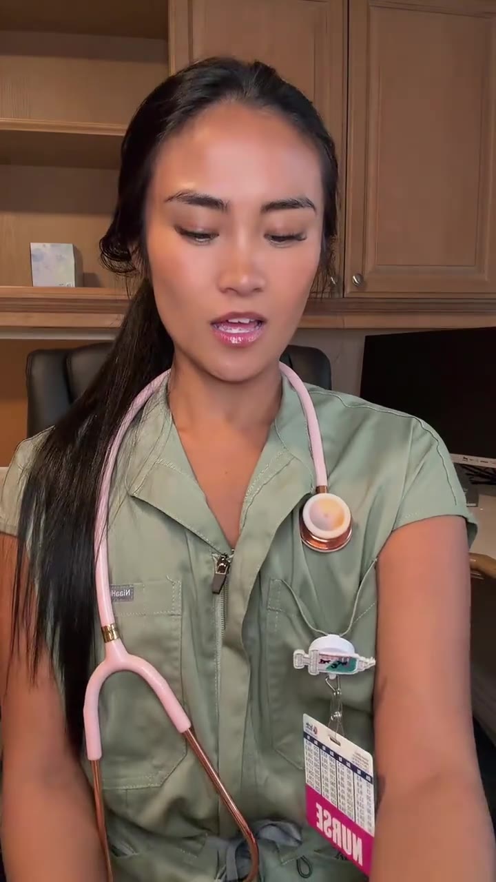 Nurse Preparing for Work