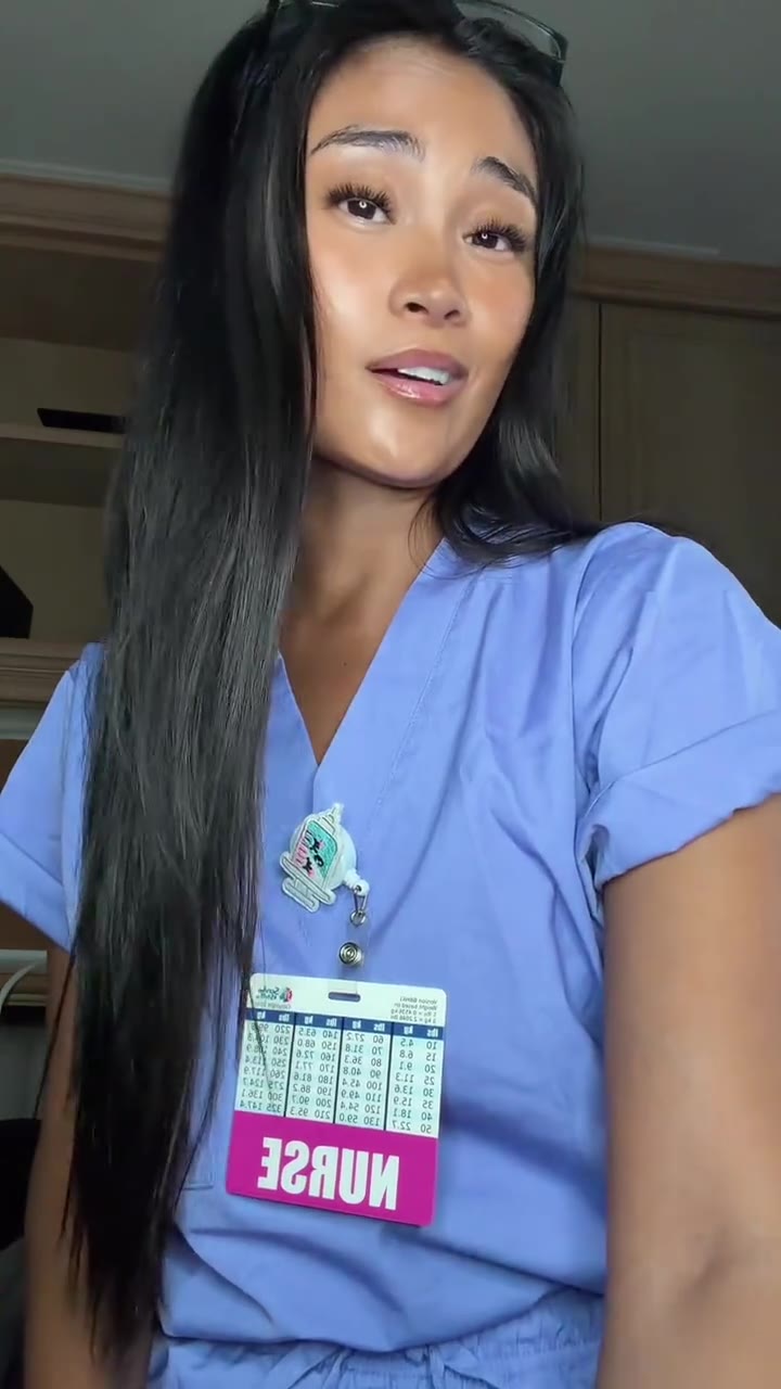 Nurse in Blue Scrubs